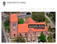 Tablet Screenshot of gentoftekirke.dk